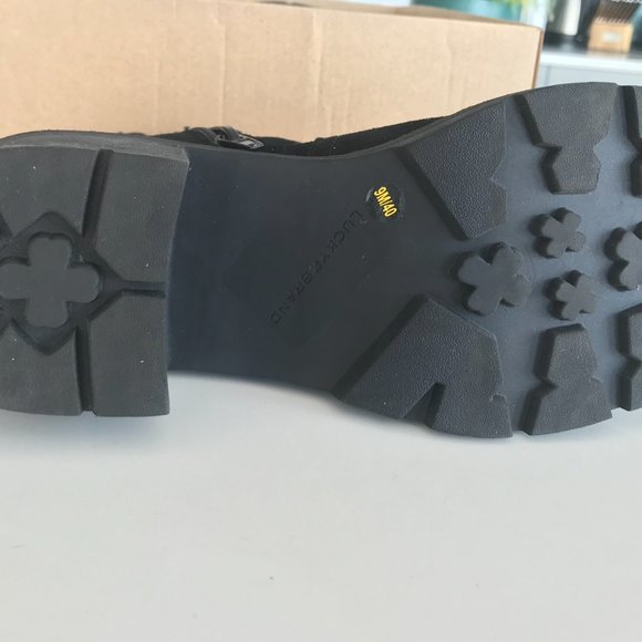 Lucky Brand Sodeti Black Suede Boots Size 9 - Picture 5 of 7